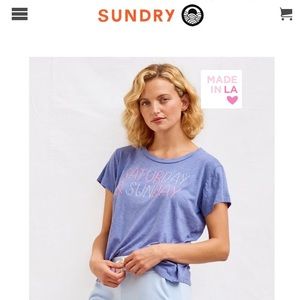 Sundry Saturday Sunday Vintage Tee